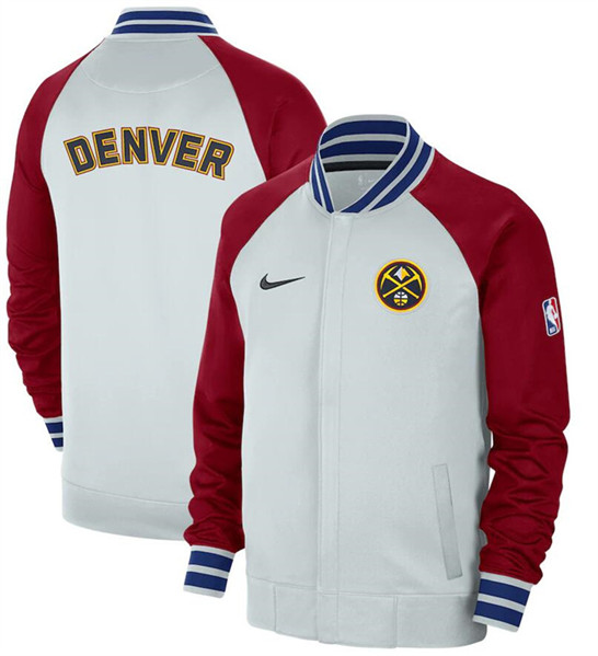Men's Denver Nuggets Gray/Red 2022/23 City Edition Full-Zip Jacket